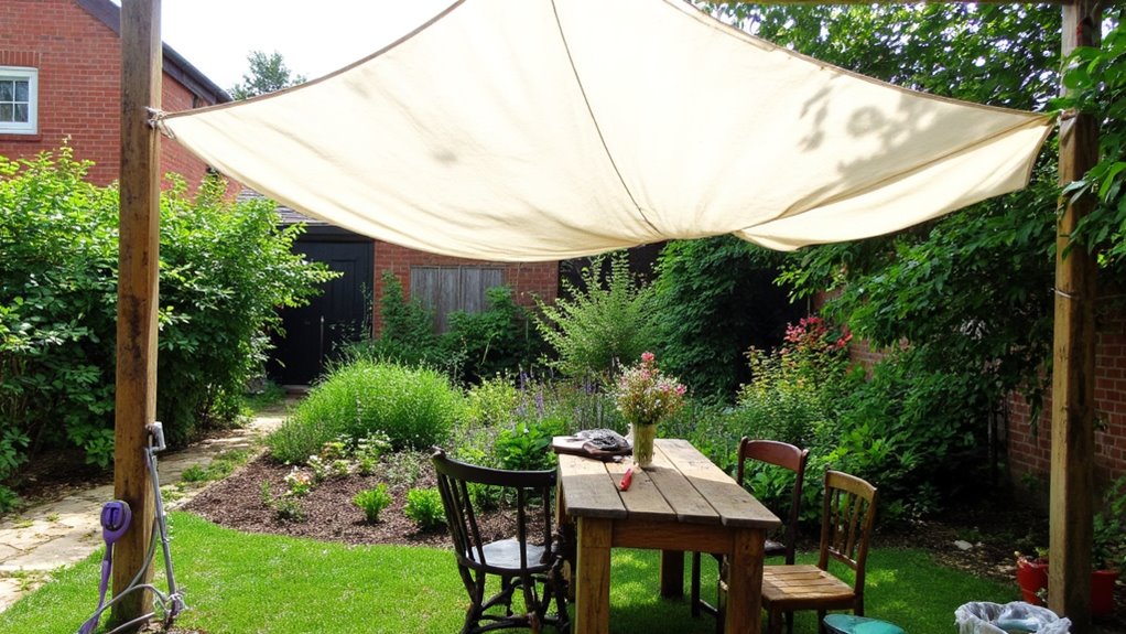 natural fabric garden shade