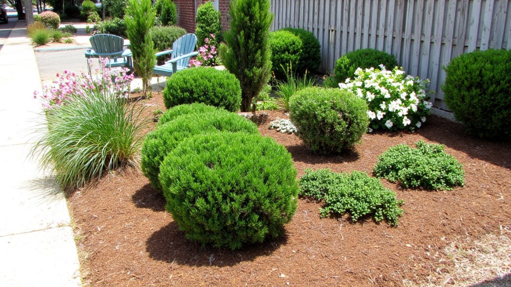 natural garden borders created