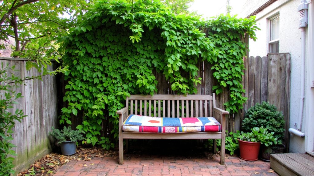 natural privacy with greenery