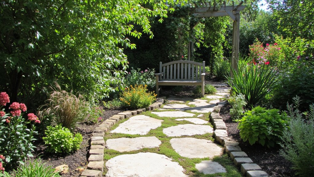 natural stone winding paths