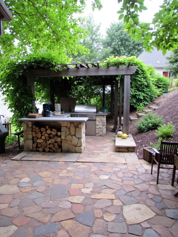 outdoor kitchen for entertaining