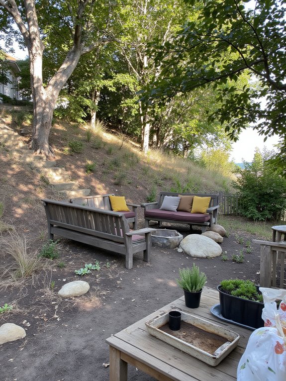 outdoor seating for relaxation