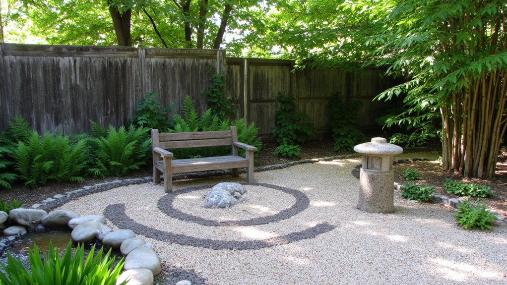 peaceful backyard zen garden