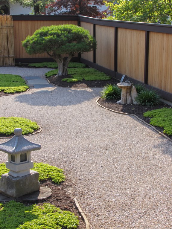 peaceful sloped garden retreat