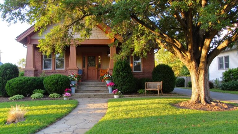 polished landscaping curb appeal