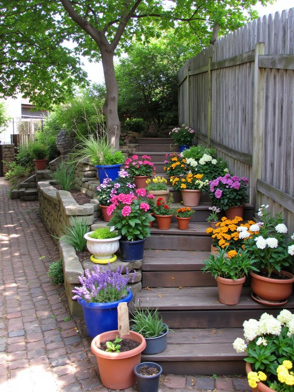 potted plants add vibrancy