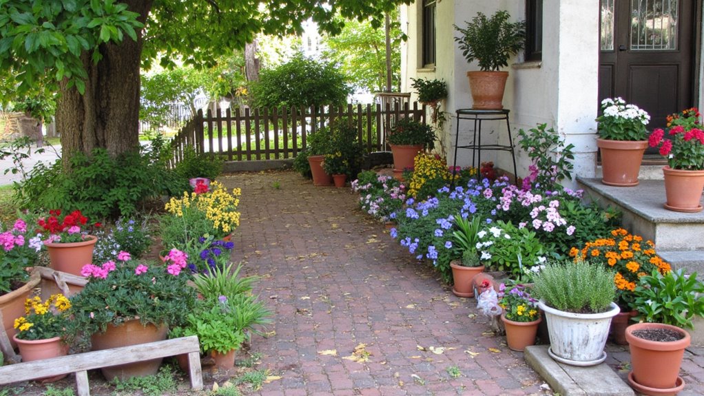 potted plants enhance outdoor spaces