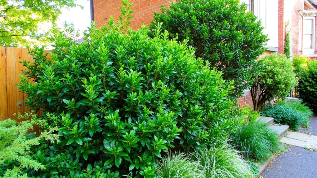 privacy enhancing beautiful shrubs