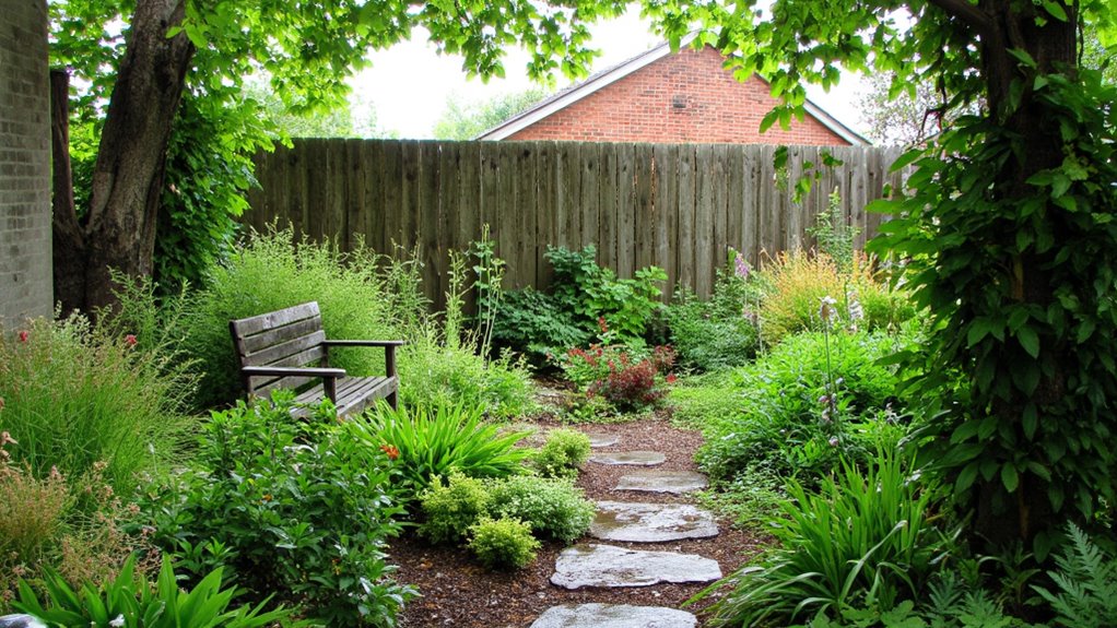 rain garden with native plants