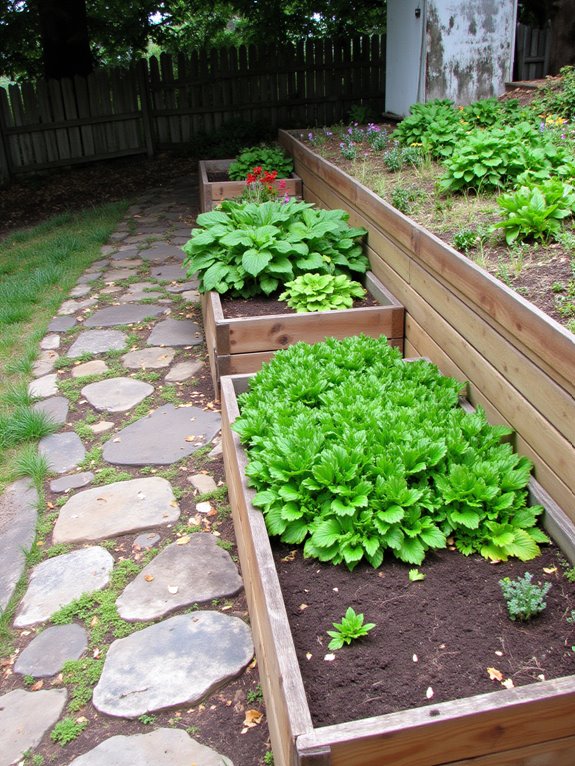 raised beds for easy maintenance