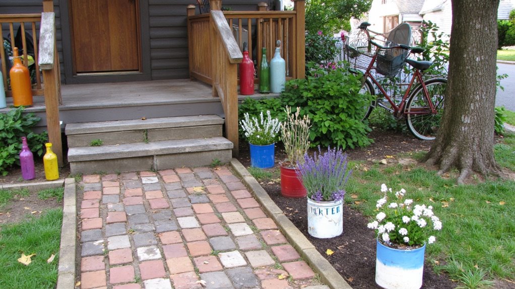 recycled materials for gardens