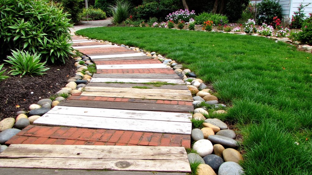 recycled materials for pathways