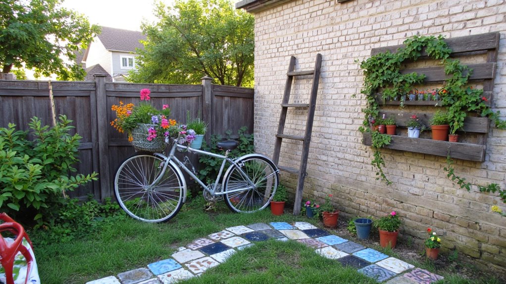 repurposed materials for gardening