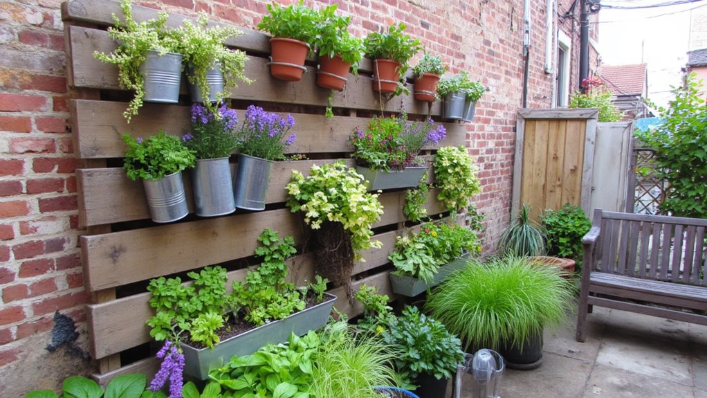 repurposed pallets for gardening