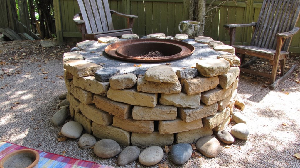 repurposed rustic fire pit
