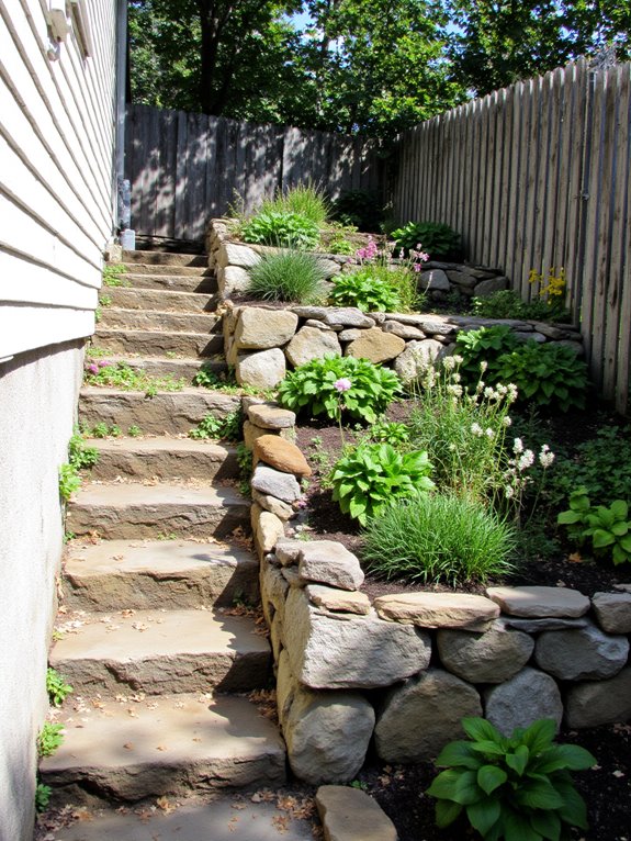 retaining walls enhance aesthetics