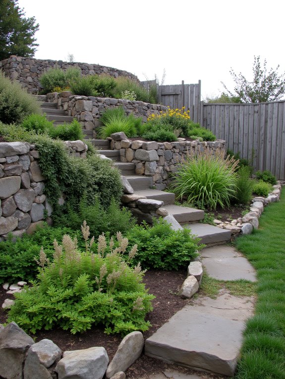 retaining walls enhance landscapes