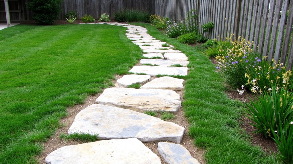 rustic natural stone pathways