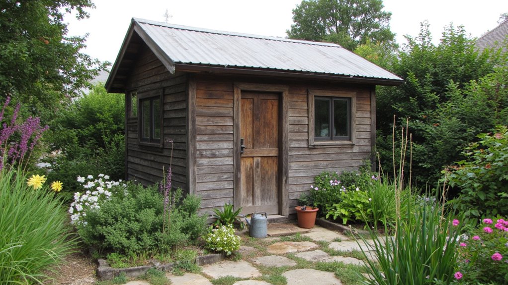 rustic shed with charm