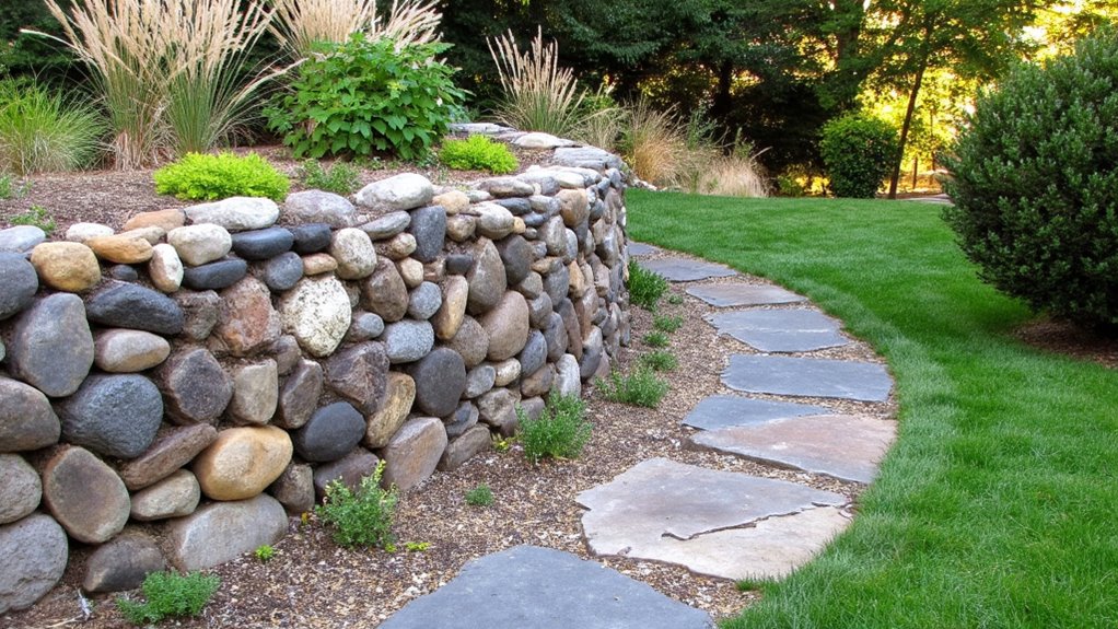 rustic stone wall charm