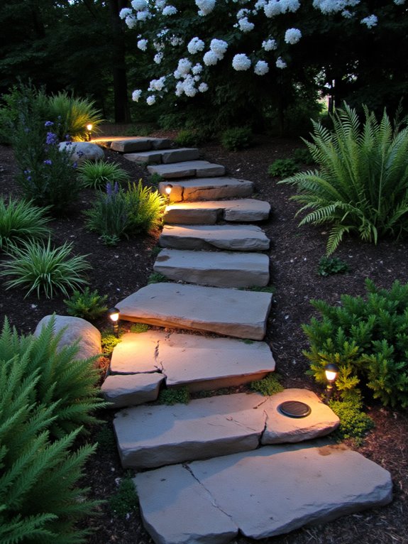 safe garden step lighting