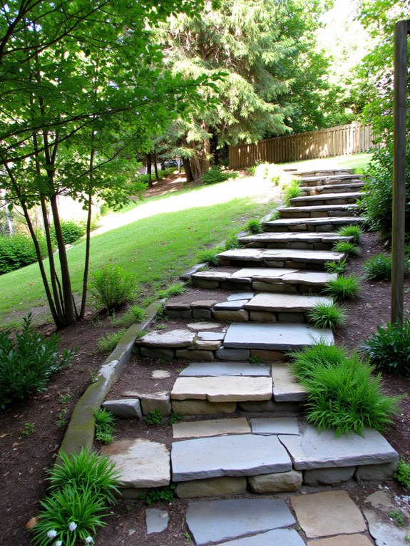 safe garden steps installation