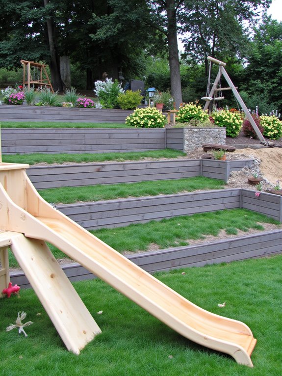 safe sloped play area