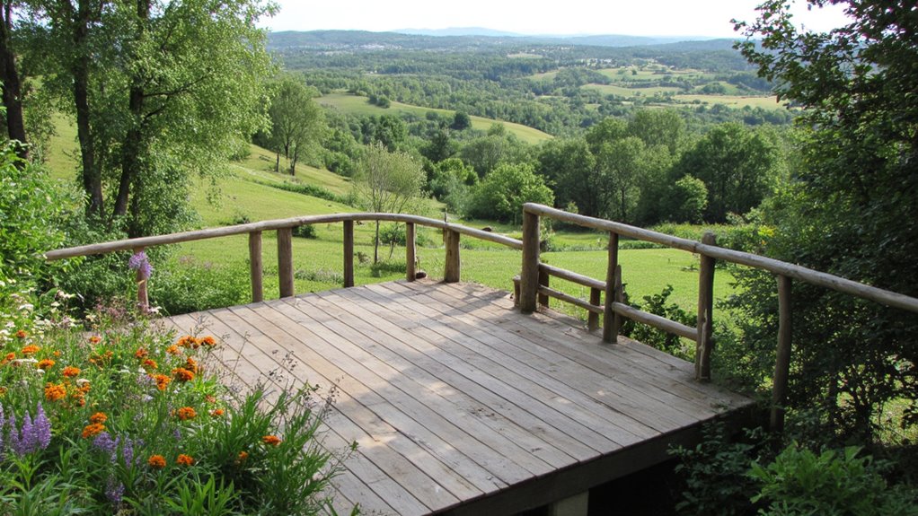 scenic relaxation viewing platform