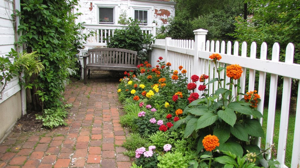 seasonal colorful annuals display