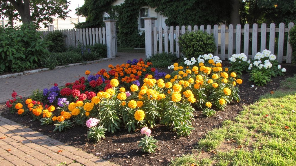 seasonal flower bed maintenance
