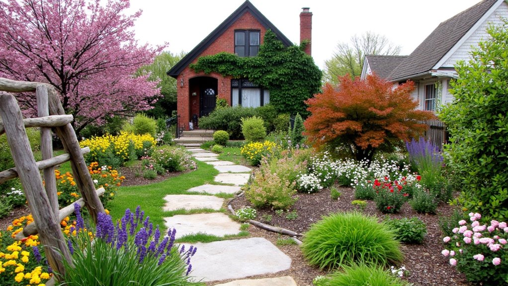 seasonal flower garden displays