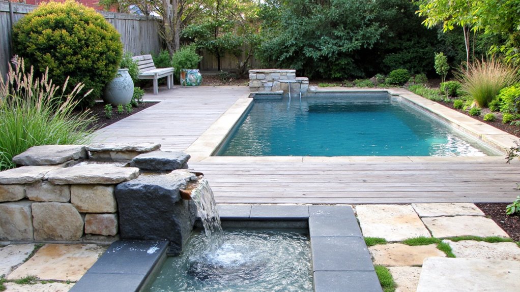 serene backyard water features