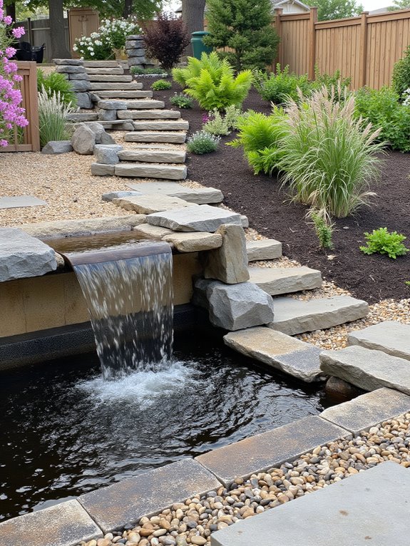 serene backyard water features