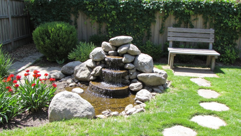 serene outdoor water feature