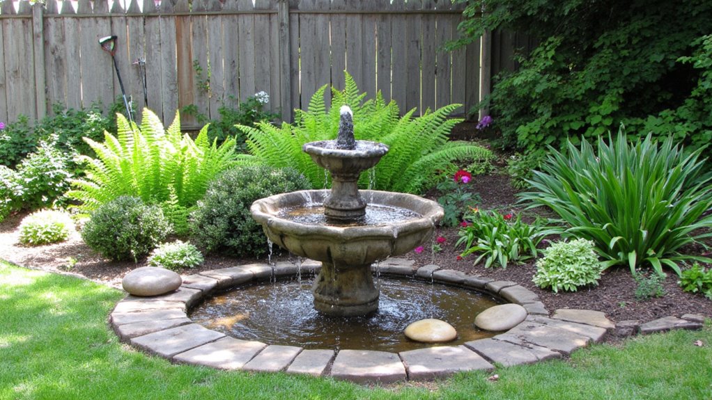 serene retreat with water features