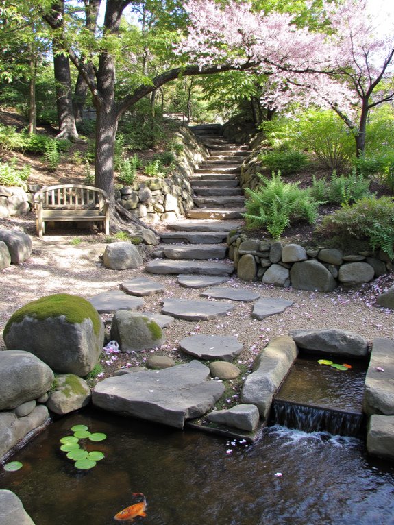 serene slope garden design