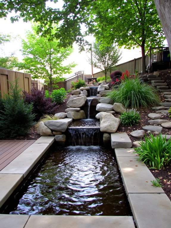 serene water feature addition