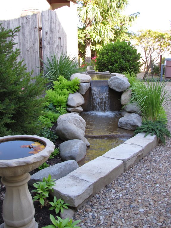 serene water features enhance landscapes