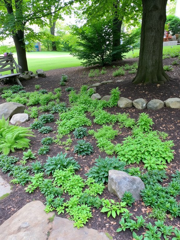 shade tolerant ground covers thrive