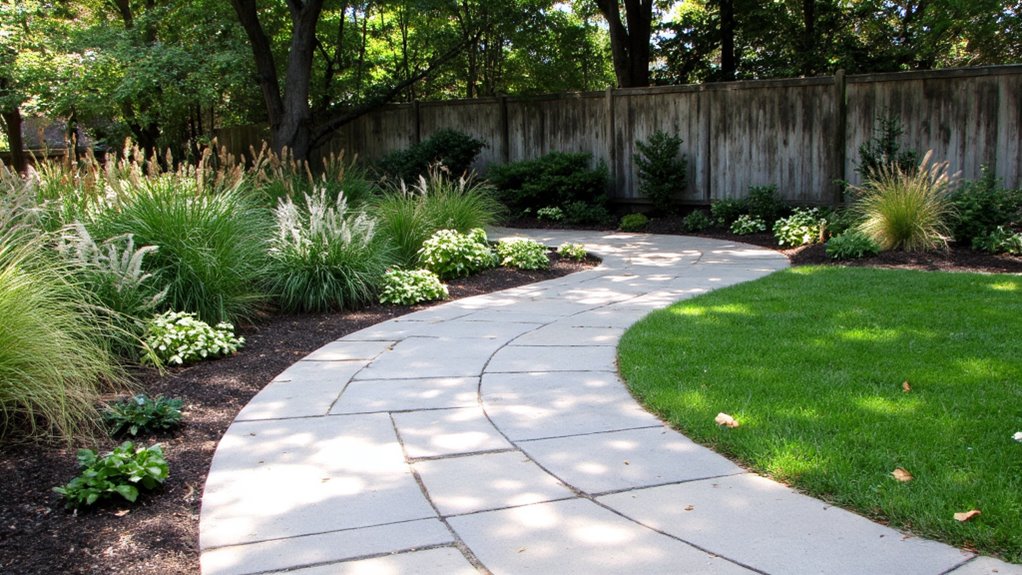 sleek corner pathway pavers