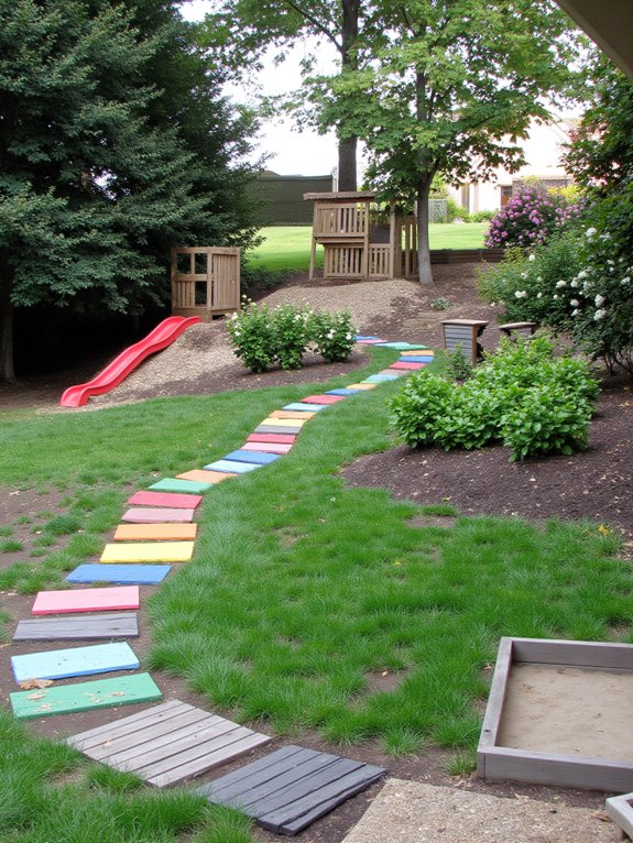 slope based kids play area