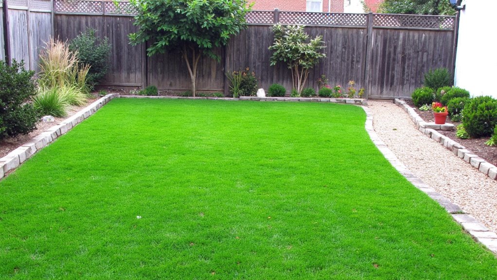 small low maintenance green oasis