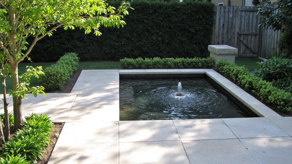 soothing minimalist water features