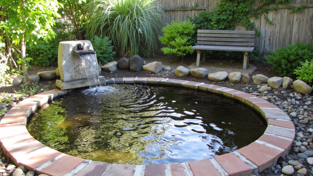 soothing trickling water feature
