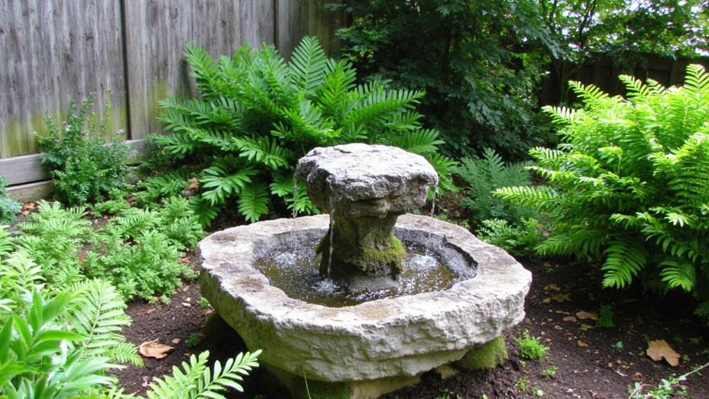 soothing water feature installation