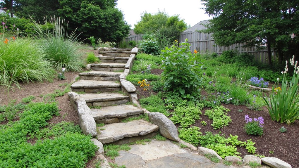stone steps for navigation