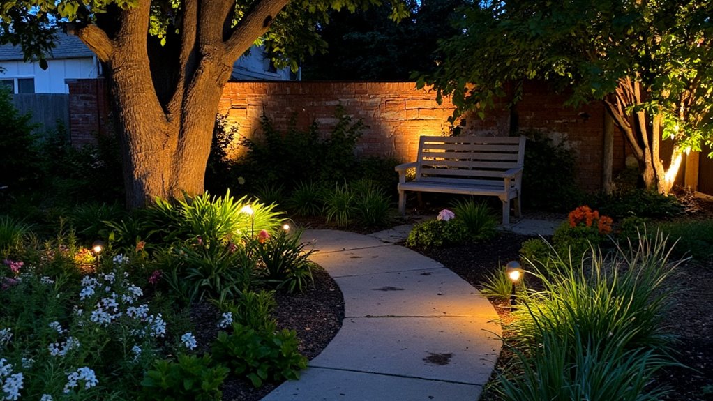 strategic lighting enhances landscapes