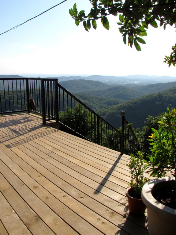 stunning elevated deck views