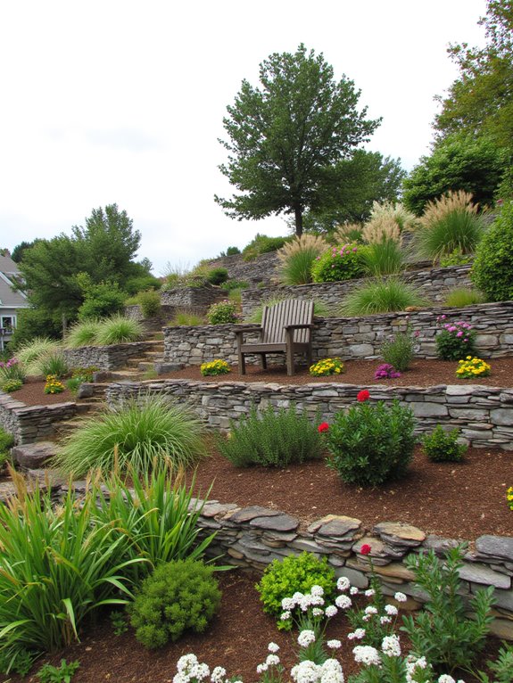 stunning terraced garden design