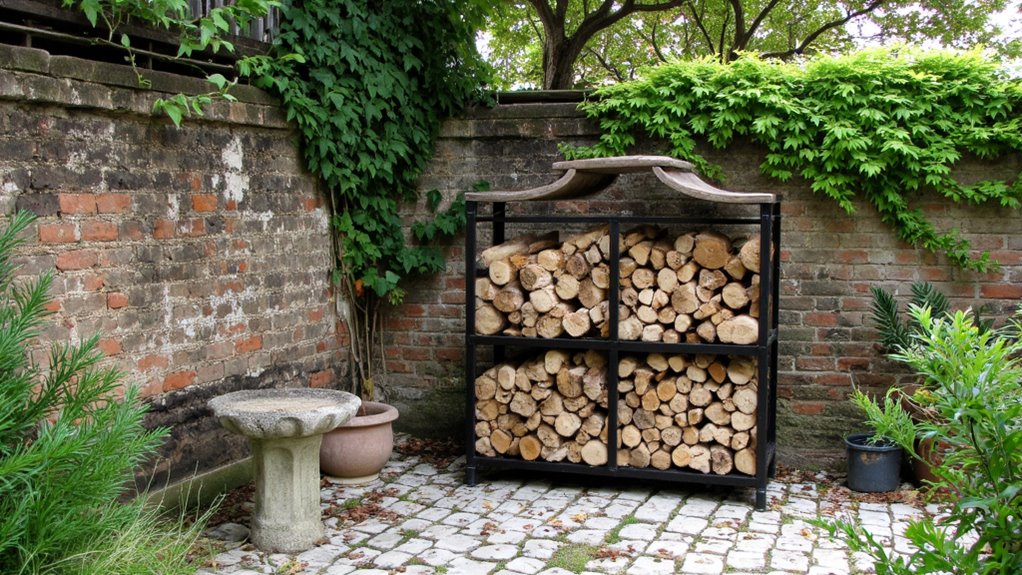 stylish and functional firewood rack